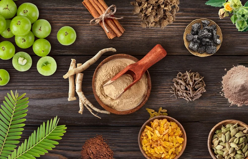 Ayurvedic herbs and generic medicine tablets